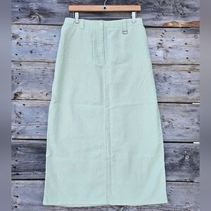 Minty Linen Maxi Skirt